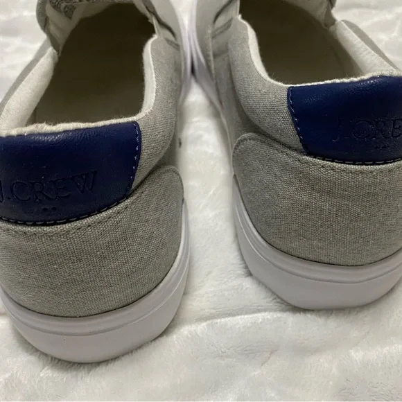J.CREW Men’s Explorer Canvas Grey Slip On Shoe Size 11 - Picture 3 of 9